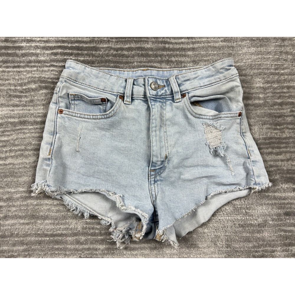Divided by H&M Shorts Womens 4 Blue Light Wash Cut-Off Distressed